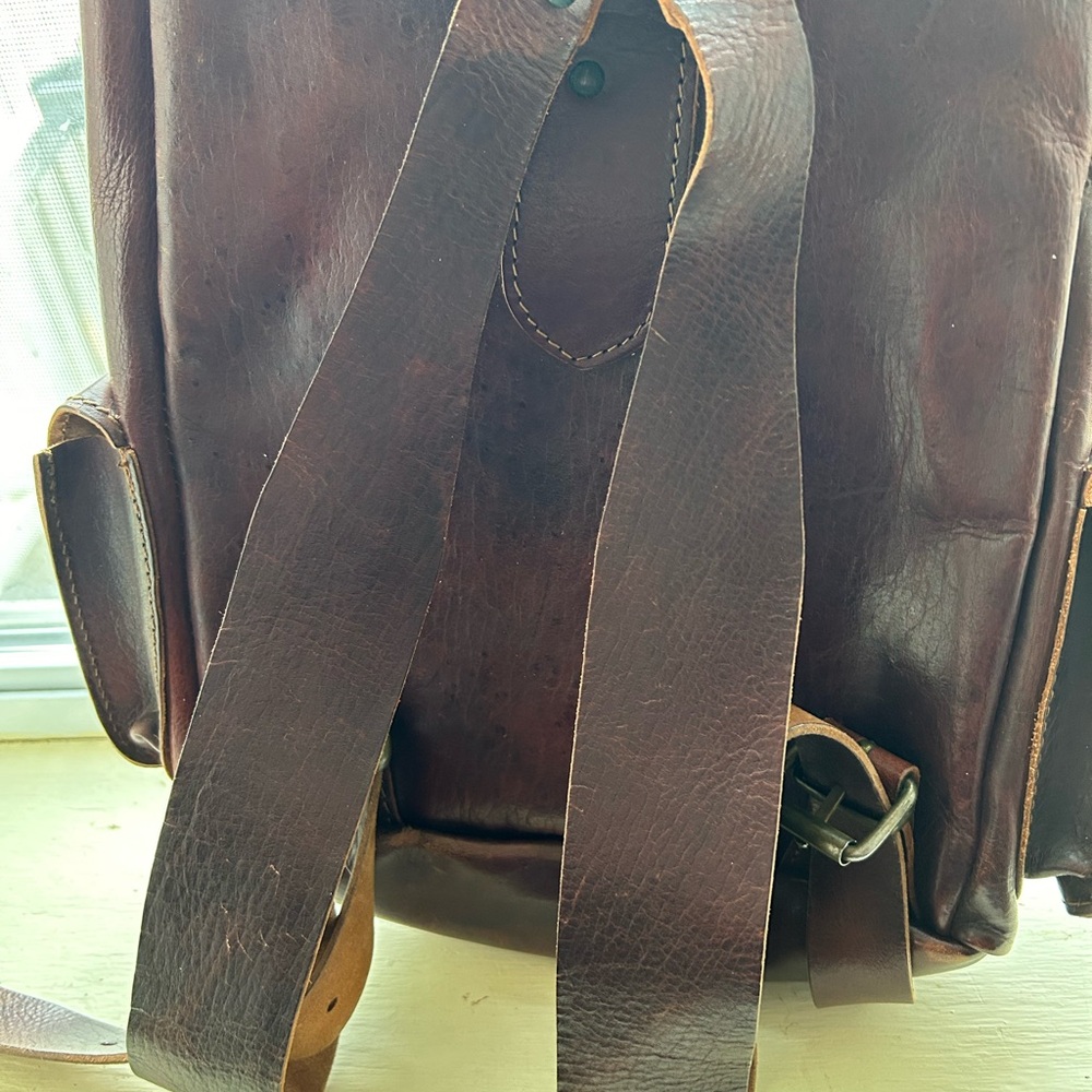 Backpack Leather Artisan Medium Size - image 5